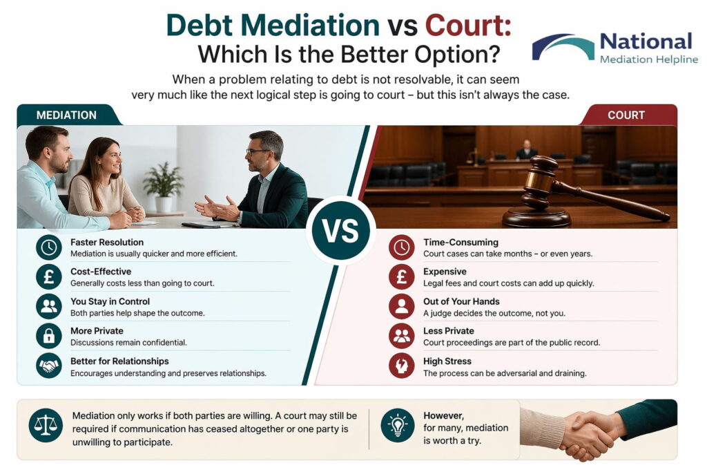 Debt Mediation vs Court: Which Is the Better Option Barrow-in-Furness