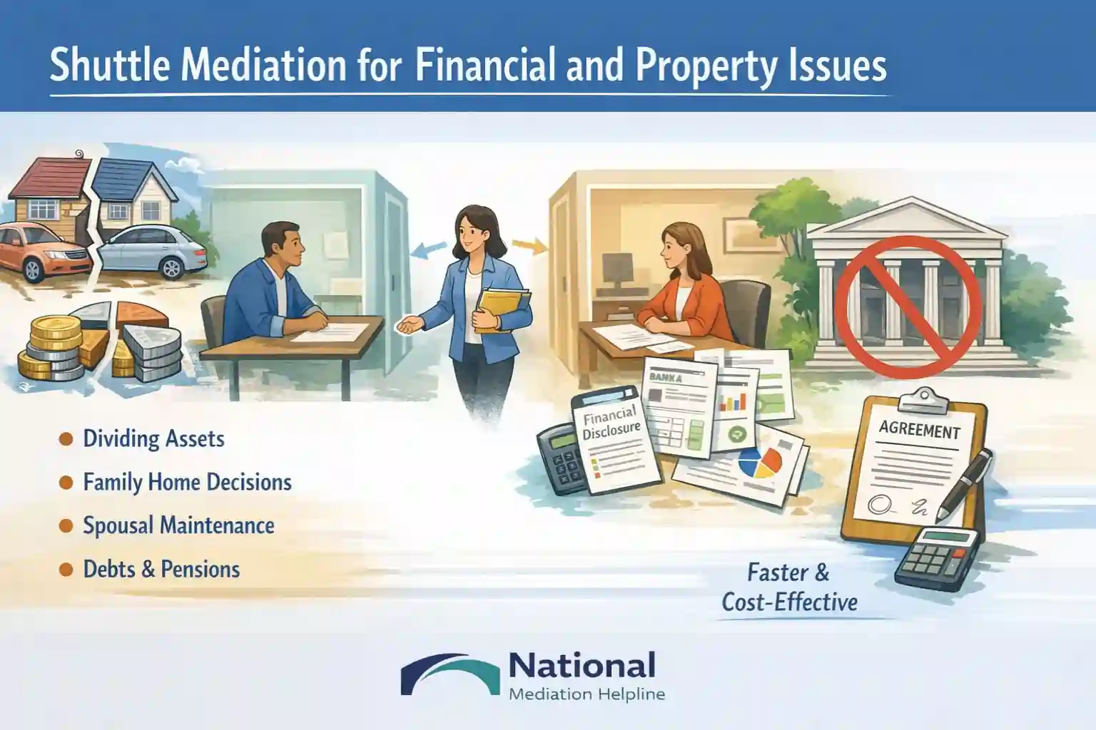 Shuttle Mediation for Financial and Property Issues Barrow-in-Furness